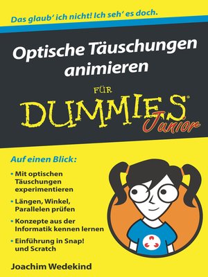 cover image of Optische T&auml;uschungen animieren f&uuml;r Dummies Junior